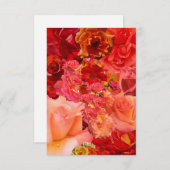 Orange Rose Collage  ノートカード (正面/裏面)