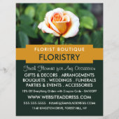Orange Rose, Florist, Floristry Advertising チラシ (正面)