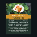 Orange Rose, Florist, Floristry Advertising チラシ<br><div class="desc">Orange Rose,  Florist,  Floristry Advertising Flyer by The Business Card Store.</div>