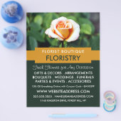 Orange Rose, Florist, Floristry Advertising チラシ (シングル)