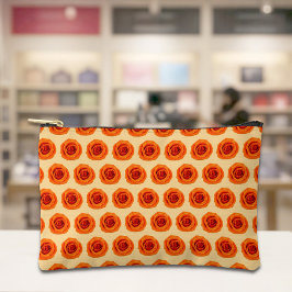 Orange Rose Seamless Pattern Pouch アクセサリーポーチ