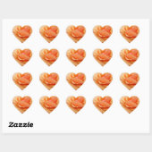 Orange Rose Sticker ハートシール (シート)