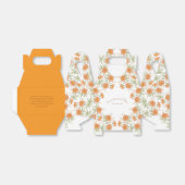 Orange Rose Wedding フェイバーボックス (折り畳みなし)