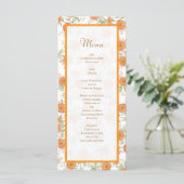 Orange Rose Wedding Menus メニュー (スタンド正面)