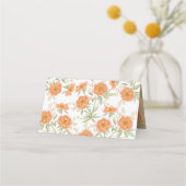 Orange Rose Wedding Place Card プレイスカード (裏面)
