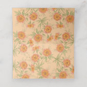 Orange Rose Wedding Place Card プレイスカード (内部開封)