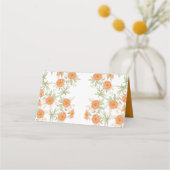Orange Rose Wedding Place Card プレイスカード (裏面)
