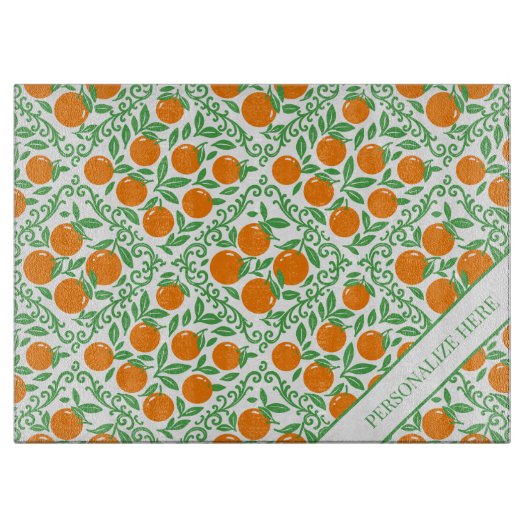 Orange Rustic Farmhouse French Country  カッティングボード (正面)