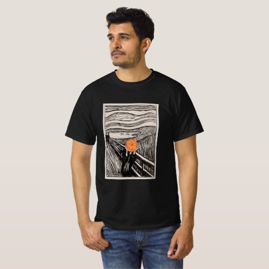 Orange Scream - Altered Art Designs Tシャツ (正面フル)