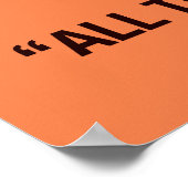 Orange Shakespeare Classroomポスター ポスター (角)