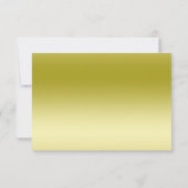 Orange Silk Bow Gold Glitter 18th Birthday セーブザデート (裏面)