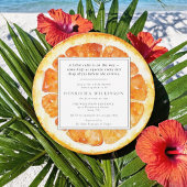 Orange Slice Watercolor Baby Shower Invitation 招待状