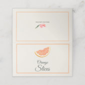 Orange Slices Mimosa Bar Garnish Table Cards プレイスカード (外部開封)