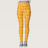 Orange Slices Pattern Leggings レギンス (正面)