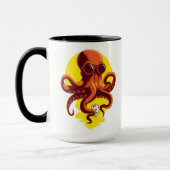 Orange Smart Octopus マグカップ (左)