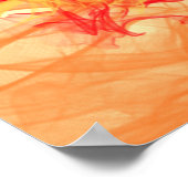 ORANGE SMOKE – フラクタルアート – ポスター (角)