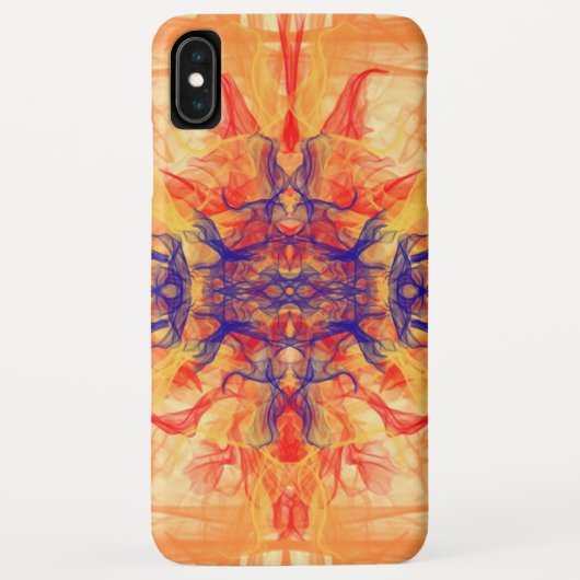 ORANGE SMOKE – フラクタルアート – Case-Mate iPhone Case iPhoneケース (裏面)