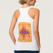 ORANGE SMOKE – フラクタルアート – Tシャツ (裏面)