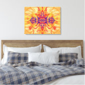 ORANGE SMOKE - Fractal Art - Canvas Print キャンバスプリント (インサイチュ (寝室))