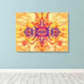 ORANGE SMOKE - Fractal Art - Canvas Print キャンバスプリント (インサイチュ (ウッドフロア))