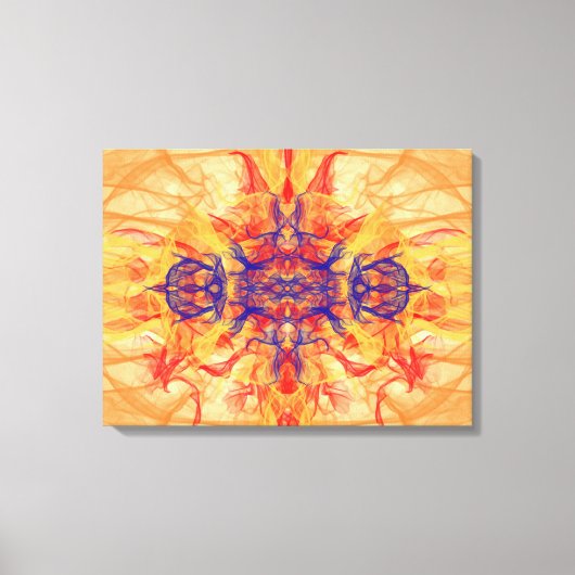 ORANGE SMOKE - Fractal Art - Canvas Print キャンバスプリント (正面)