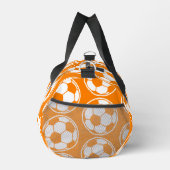 Orange Soccer Ball Pattern Screwball Graphics ダッフルバッグ (右)