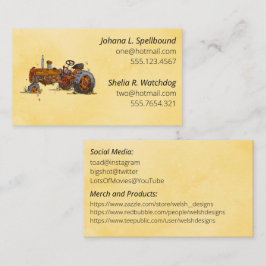Orange Social introduction calling card-tractor 名刺