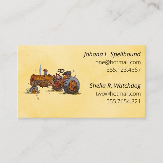 Orange Social introduction calling card-tractor 名刺 (正面)