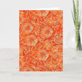 Orange soft flowers カード (正面)