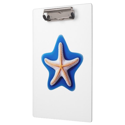 Orange Starfish in Blue クリップボード (左)