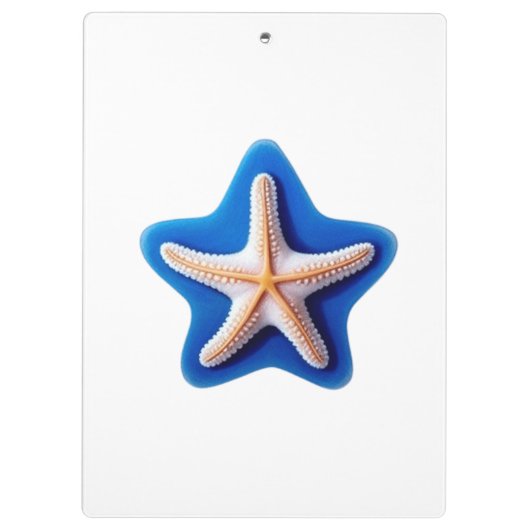 Orange Starfish in Blue クリップボード (裏面)