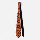 Orange Sunflower Neck Tie ネクタイ (正面)