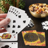 Orange Sunflower Playing Cards トランプ (インサイチュ)