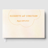 Orange Sunset Wedding ゲストブック (正面)