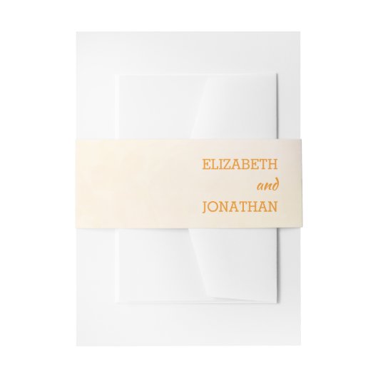 Orange Sunset Wedding 招待状ベリーバンド (正面例)