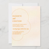 Orange Sunset Wedding Rehearsal Dinner 招待状 (正面)