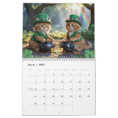 Orange Tabby Calendar カレンダー (3月 2027)
