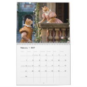 Orange Tabby Calendar カレンダー (2月 2027)