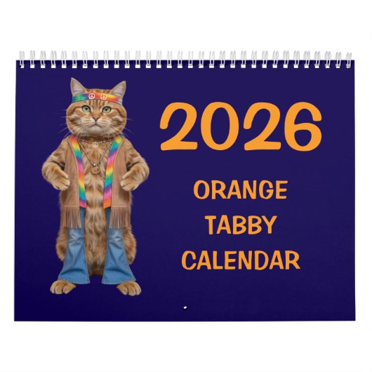 Orange Tabby Calendar カレンダー (カバー)