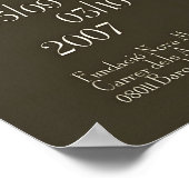 Orange Tabby Cat Art Print Expressionist Animal ポスター (角)