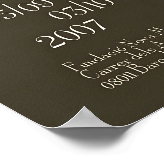 Orange Tabby Cat Art Print Expressionist Animal ポスター (角)