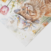 Orange Tabby Cat in Hat Easter Basket  薄葉紙 (詳細)