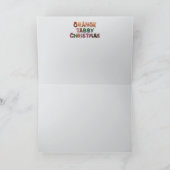 Orange Tabby Christmas Cookies  Card カード (内部)