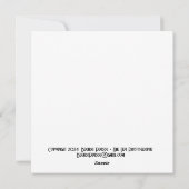 Orange Tabby FLAT 5.25-inch Christmas Card シーズンカード (裏面)