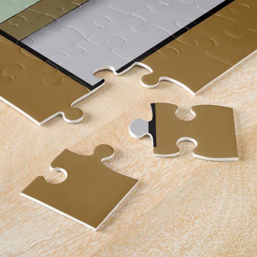 Orange Tabby Homeowner Funny Cat ジグソーパズル (側面)