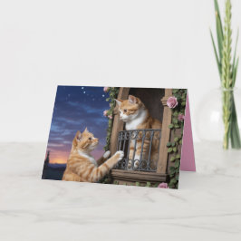 Orange Tabby Valentine Card シーズンカード