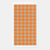 Orange Taupe Checker Diamond Pattern (正面)