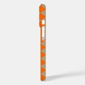 Orange Taupe Checker Diamond Pattern Case-Mate iPhoneケース (裏面 / 左)