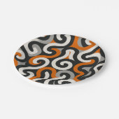 Orange Team (personalize) ペーパープレート (アングル)