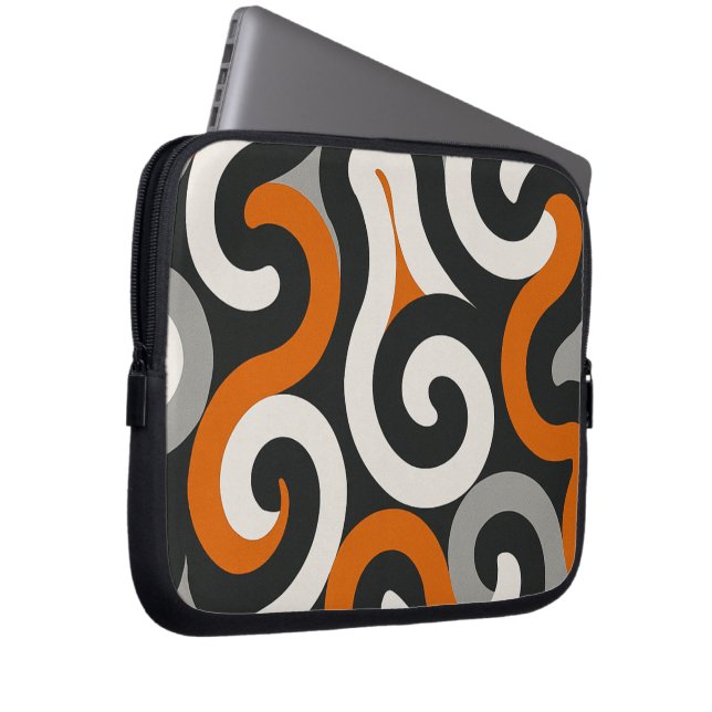Orange Team (personalize) ラップトップスリーブ (正面右)